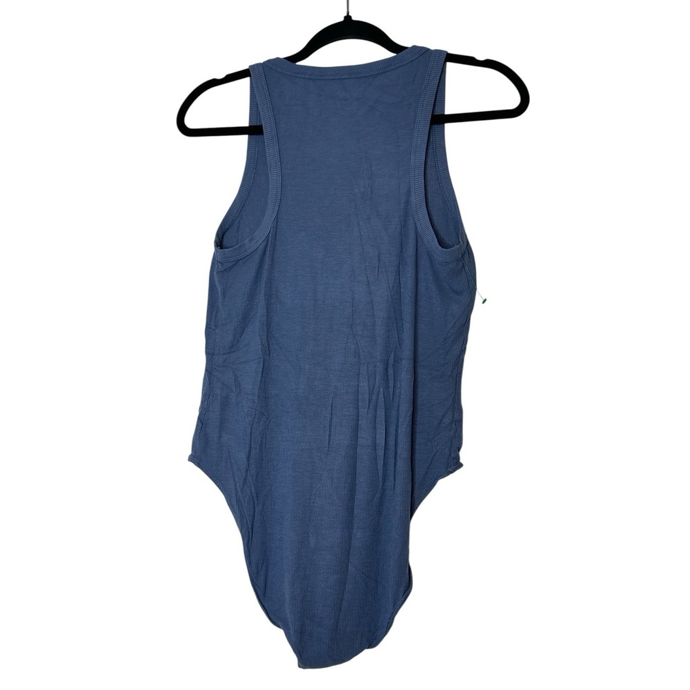 Aerie Bodysuit Women's XL Dusty Blue Sleeveless Beach Summer Resort Stretch NEW - Picture 2 of 6